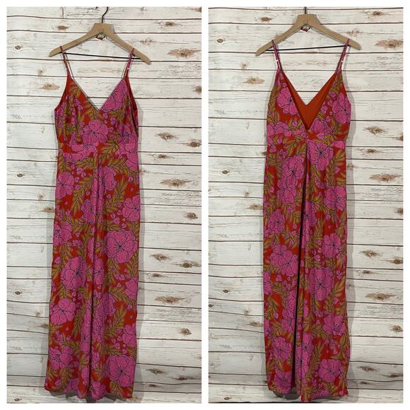 Dee Elly Sweetest Stitch Jumpsuit - Multicolor Floral Print - Large - Picture 14 of 14